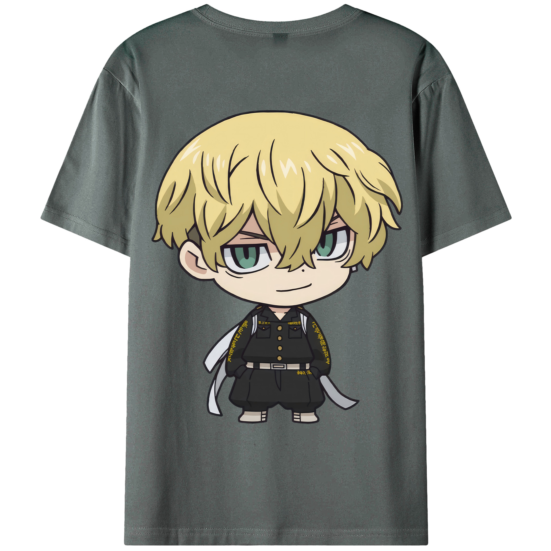 （画像用） 東京リベンジャーズ Tokyo Revengers 綿100％ メンズ半袖Tシャツ（バックプリント） 通気性